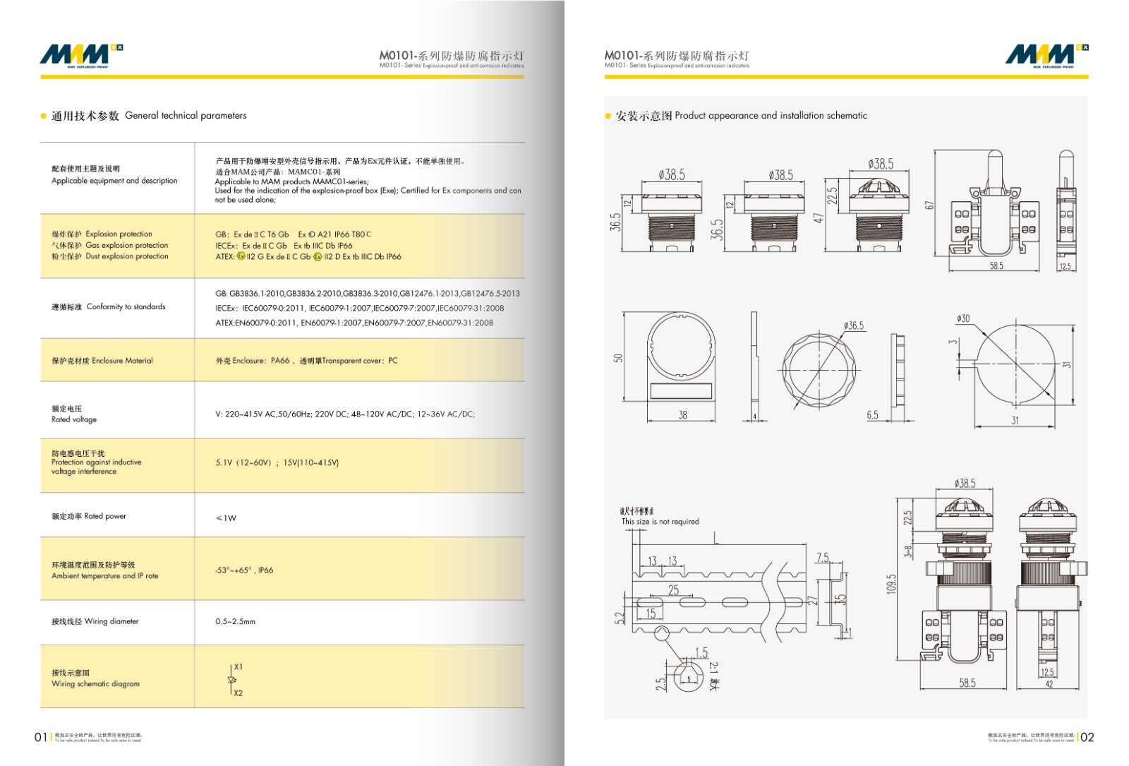 Explosion-proof Indictor MEC-0101 Series