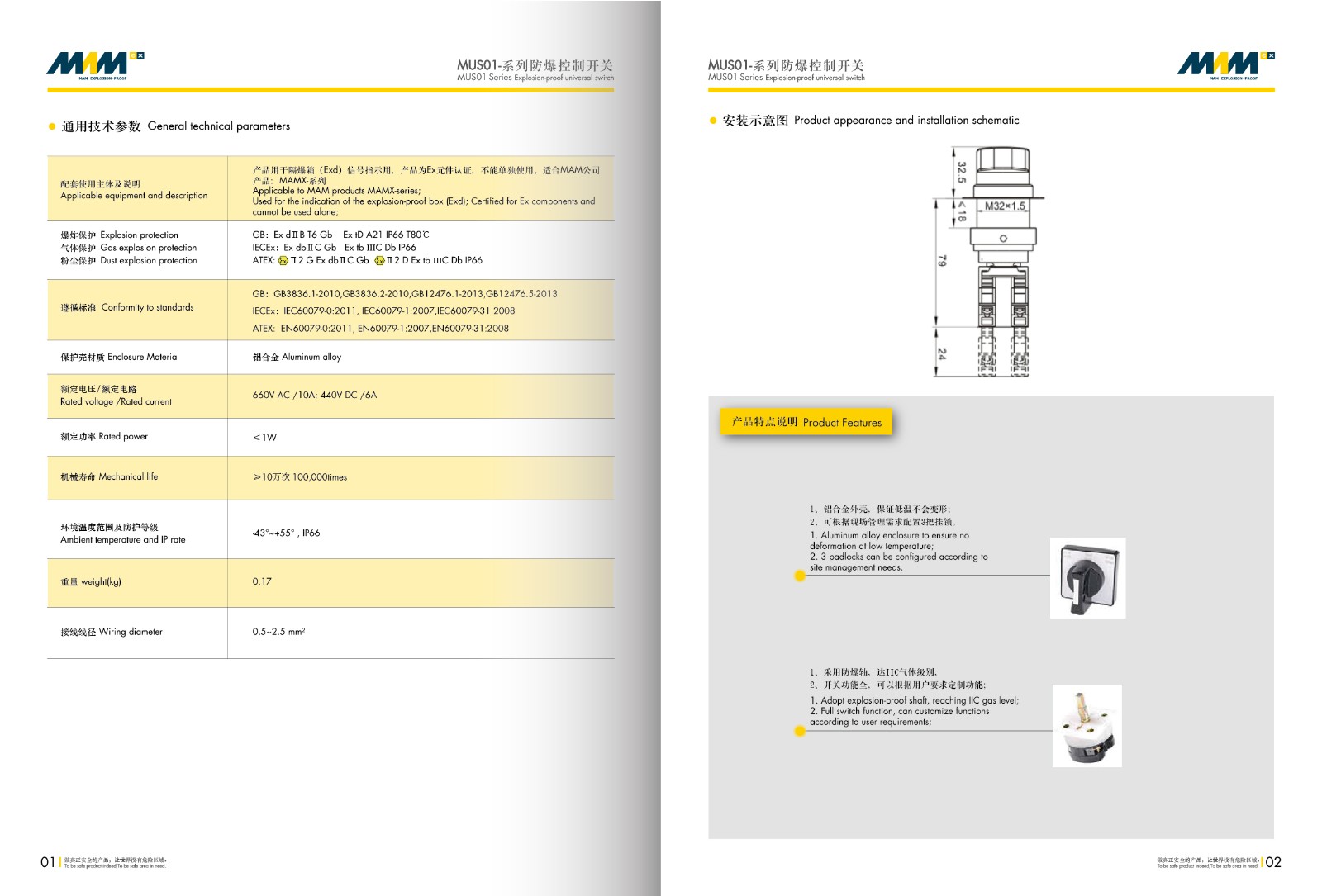 Universal Change-over Switch MEC-US01 Series