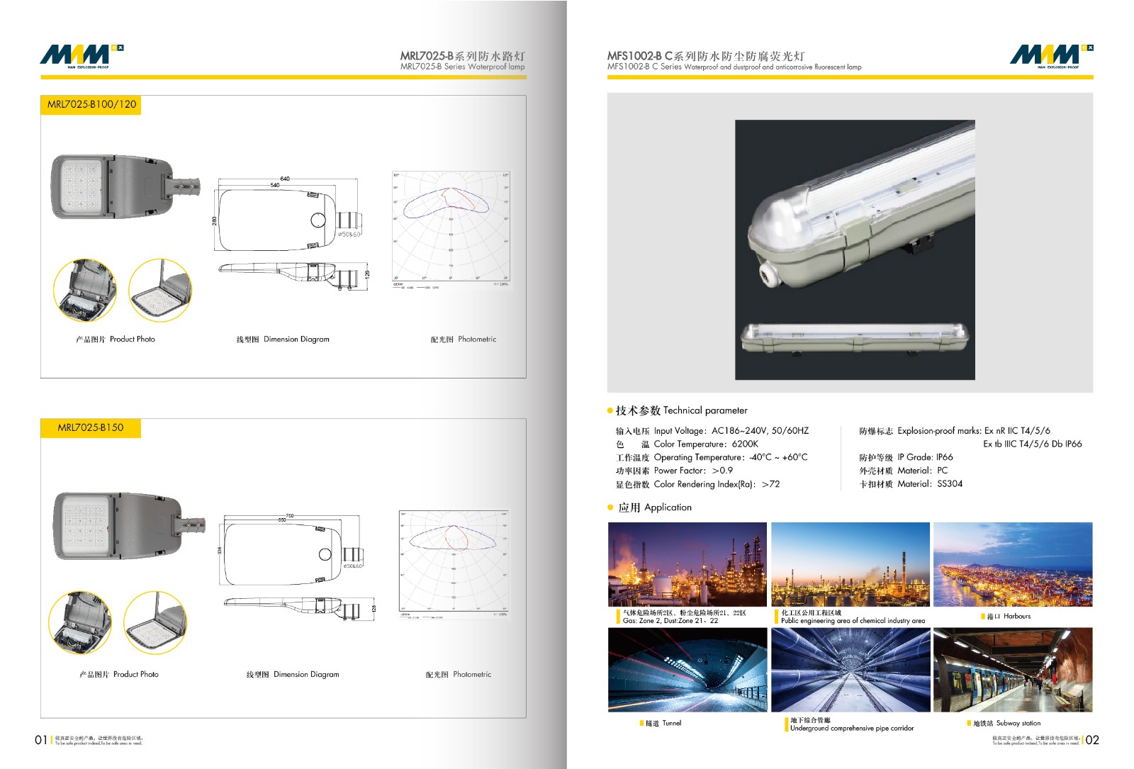 Waterproof Street Lamp MRL7025-B Series