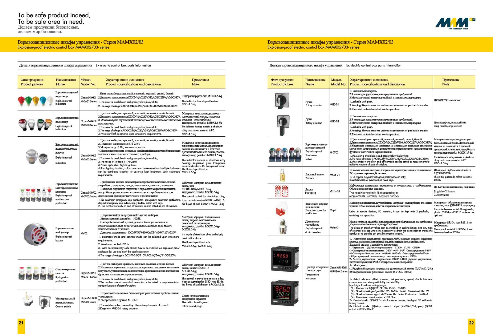 Explosion-proof Electric Control Box MAMX—02/03 Series