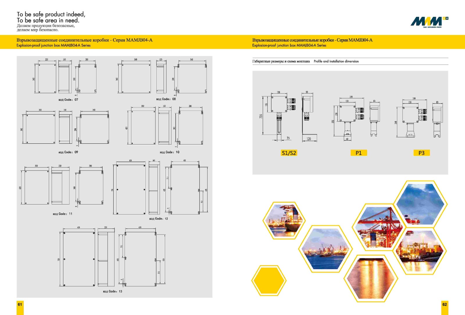 Explosion-proof terminal box MAMJB04-S