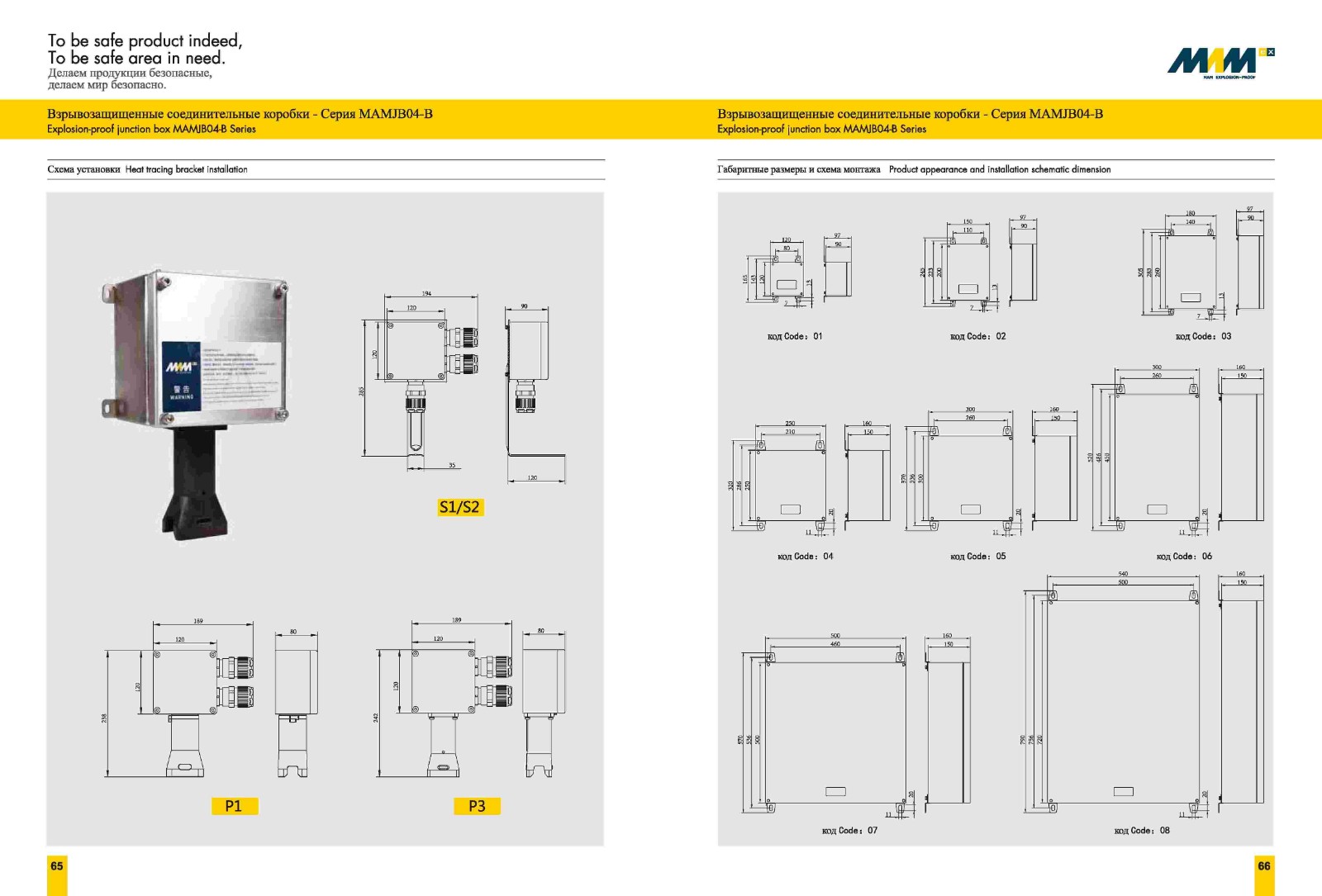 Explosion-proof terminal box MAMJB04-G/Q