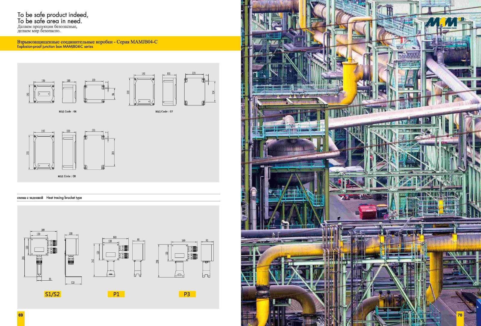 Explosion-proof terminal box MAMJB04-L